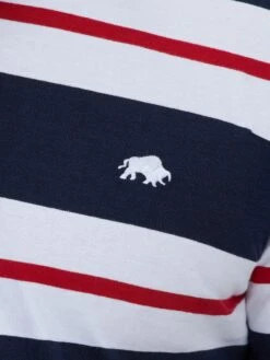 Two Tone Stripe Polo -Joe Browns Store m5056292770997 navy xl 2