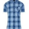 Short Sleeve Large Check Linen Cotton Shirt -Joe Browns Store m5056292772571 light20blue xl