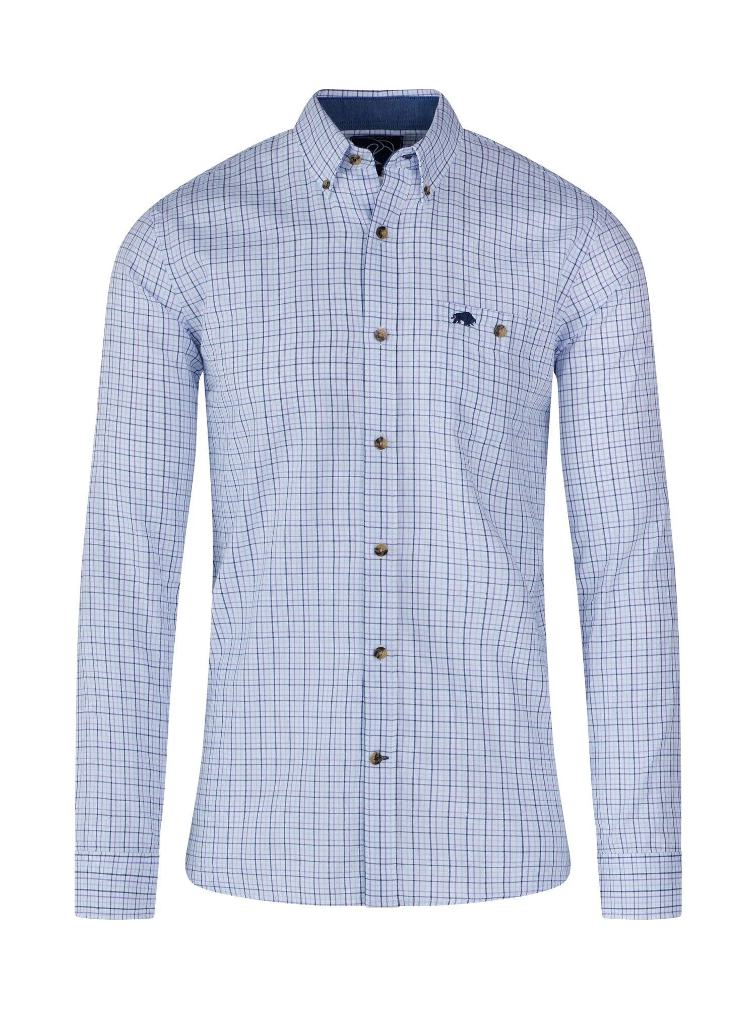 Long Sleeve Window Pane Twill Shirt 3 Long Sleeve Window Pane Twill Shirt