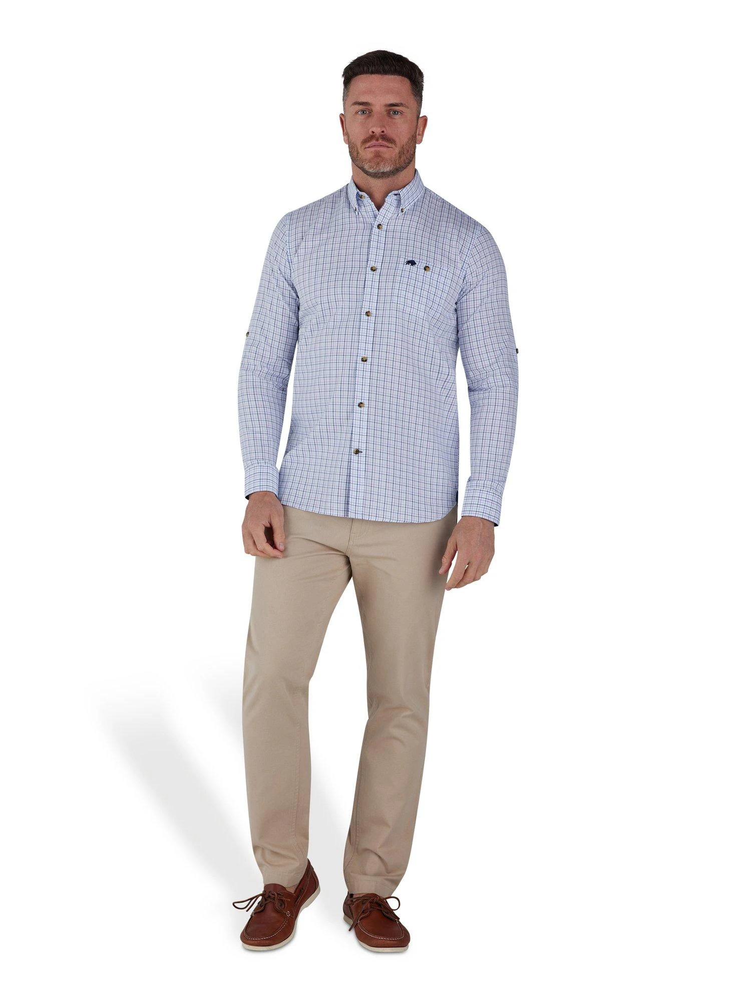 Long Sleeve Window Pane Twill Shirt 4 Long Sleeve Window Pane Twill Shirt - Image 2