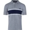 Pique Engineered Stripe Polo -Joe Browns Store m5056292775107 grey xl