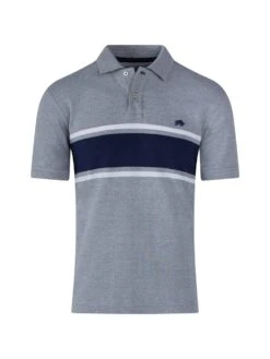 Pique Engineered Stripe Polo