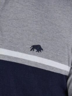 Pique Engineered Stripe Polo -Joe Browns Store m5056292775107 grey xl 2