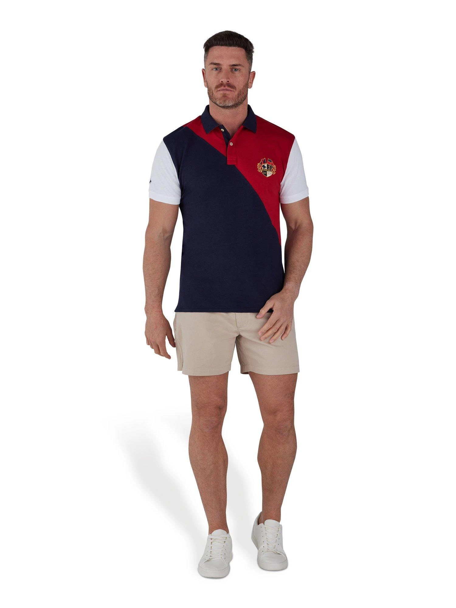 Diagonal Cut And Sew Polo 4 Diagonal Cut And Sew Polo - Image 2