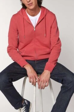 Zip Up Jersey Hoodie