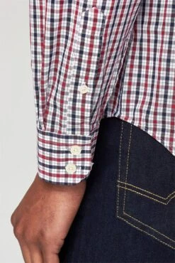 Ben Sherman Long Sleeve House Check Shirt -Joe Browns Store m5057020406553 blue xl 4