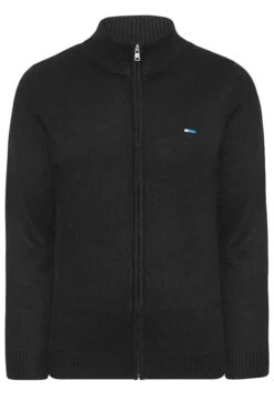 Full Zip Knitted Jumper -Joe Browns Store m5057147745511 black xl 1