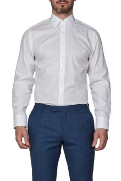 Single Cuff Half Cutaway Cotton Shirt