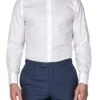 Double Cuff Half Cutaway Slim Cotton Shirt