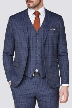 Bold Check Super Slim Fit Brit Suit Jacket