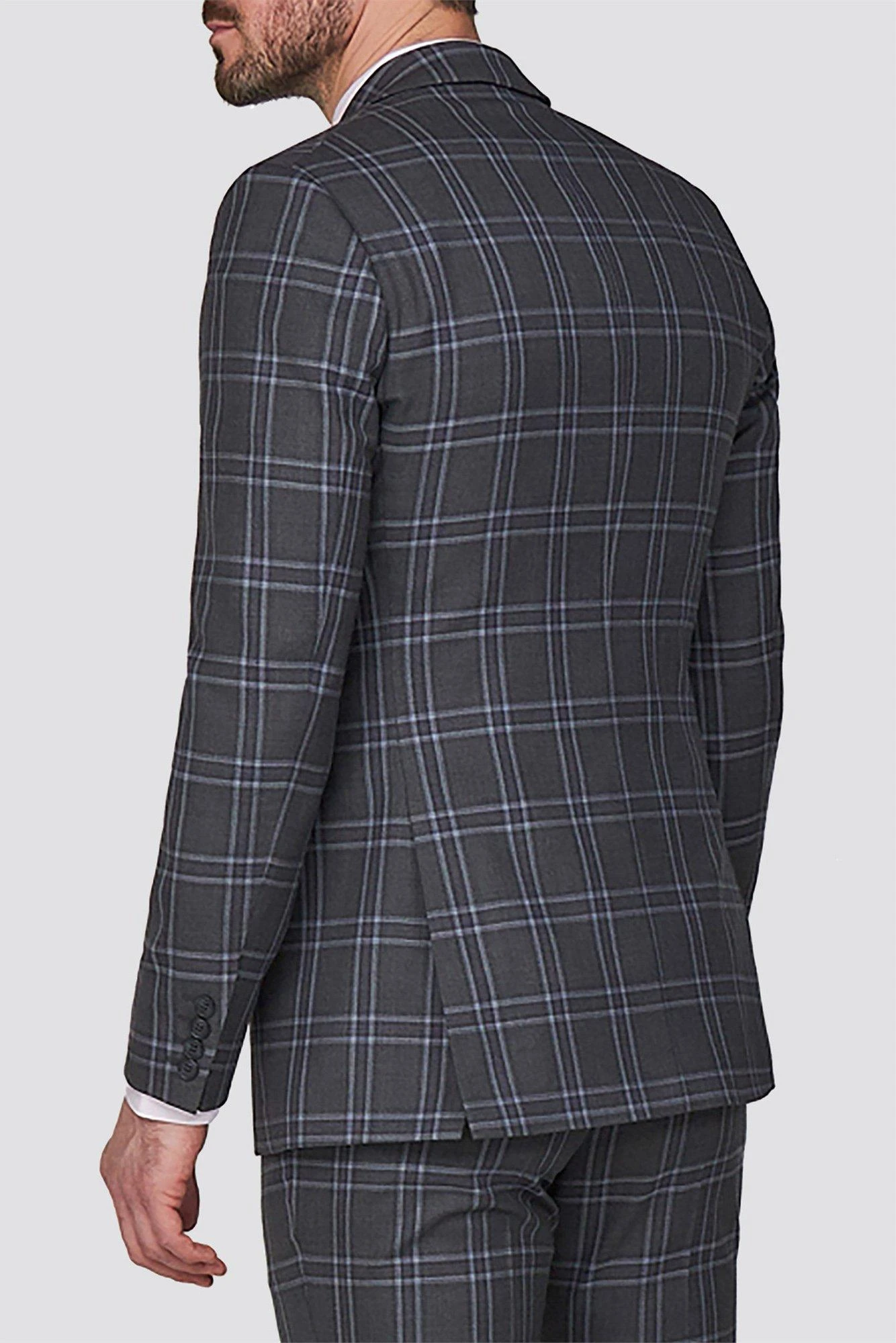 Check Tailored Suit Jacket 5 Check Tailored Suit Jacket - Image 3