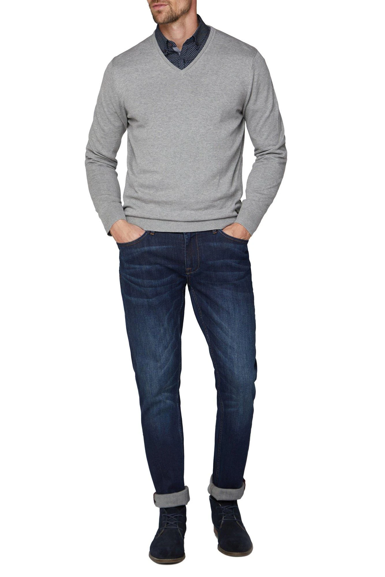 V-Neck Cotton Jumper 4 V-Neck Cotton Jumper - Image 2