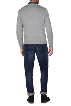 V-Neck Cotton Jumper 9 V-Neck Cotton Jumper -Joe Browns Store m5057888403459 grey xl 2