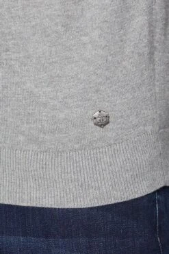 V-Neck Cotton Jumper 10 V-Neck Cotton Jumper -Joe Browns Store m5057888403459 grey xl 3