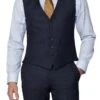 Textured Tailored Fit Waistcoat -Joe Browns Store m5057888562460 navy xl