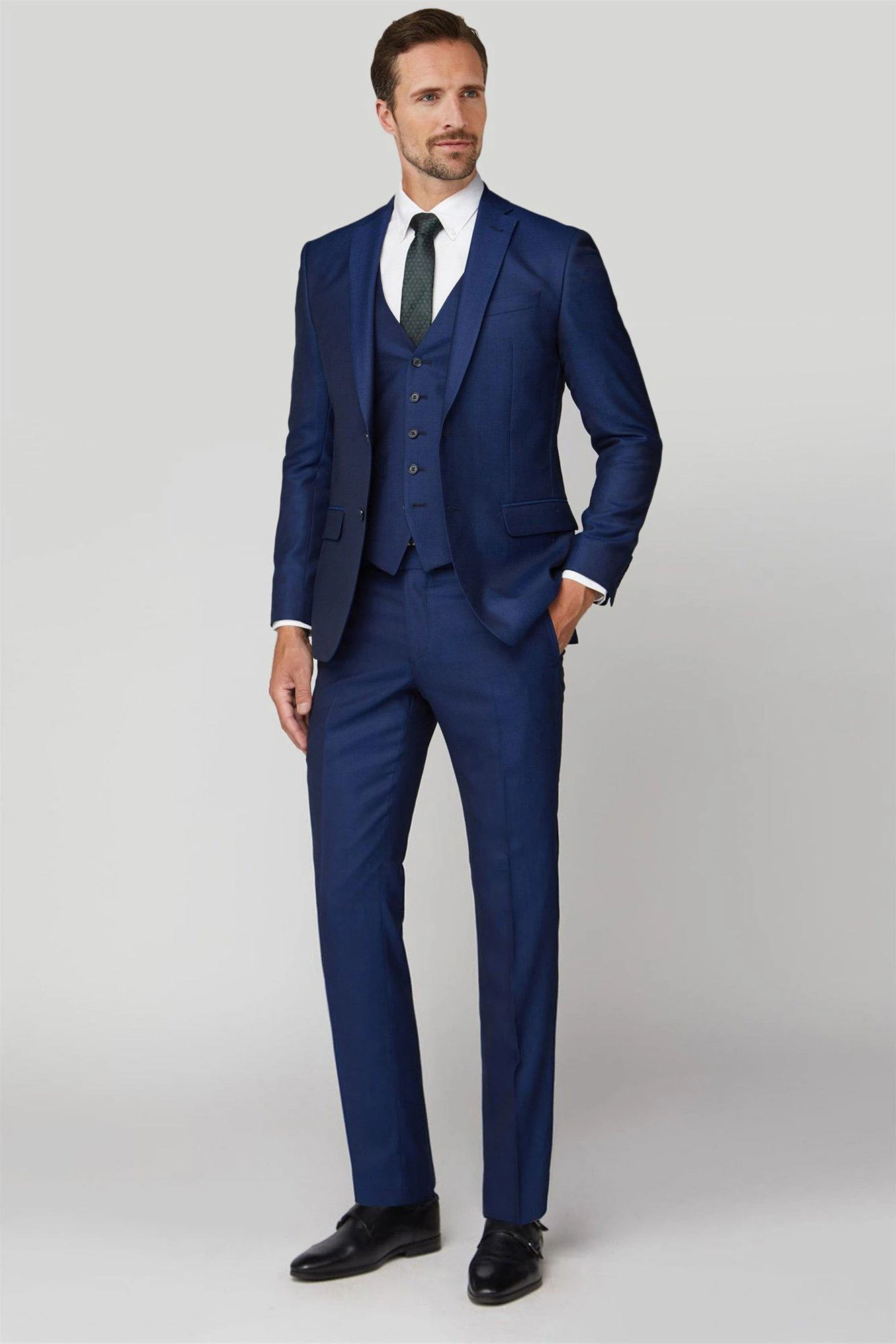 Texture Tailored Fit Suit Jacket 4 Texture Tailored Fit Suit Jacket - Image 2