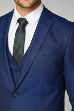 Texture Tailored Fit Suit Jacket 11 Texture Tailored Fit Suit Jacket -Joe Browns Store m5057888562521 blue xl 3