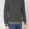 Ben Sherman Cotton Slub Stripe Crew