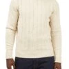 Ben Sherman Textured Roll Neck Jumper 2 Ben Sherman Textured Roll Neck Jumper -Joe Browns Store m5059508201766 ivory xl