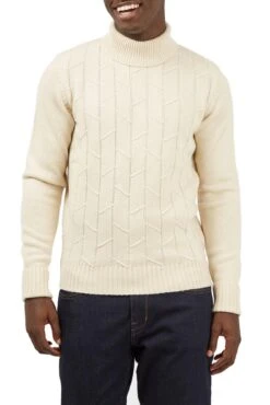 Ben Sherman Textured Roll Neck Jumper