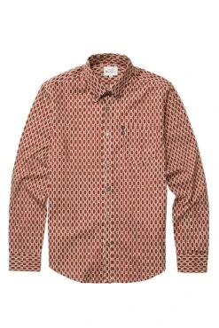 Ben Sherman Abstract Print Shirt -Joe Browns Store m5059508215992 orange xl 3