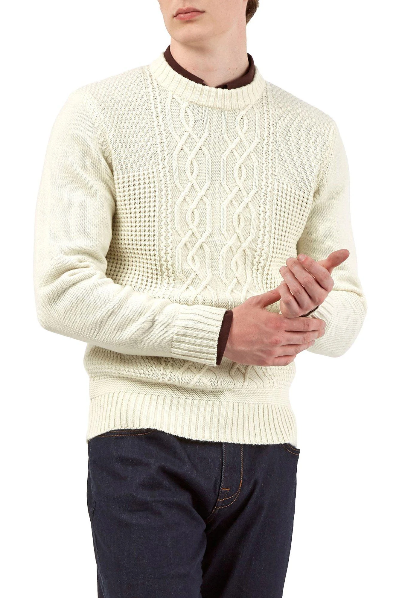 Ben Sherman Chunky Cable Knit Jumper 3 Ben Sherman Chunky Cable Knit Jumper