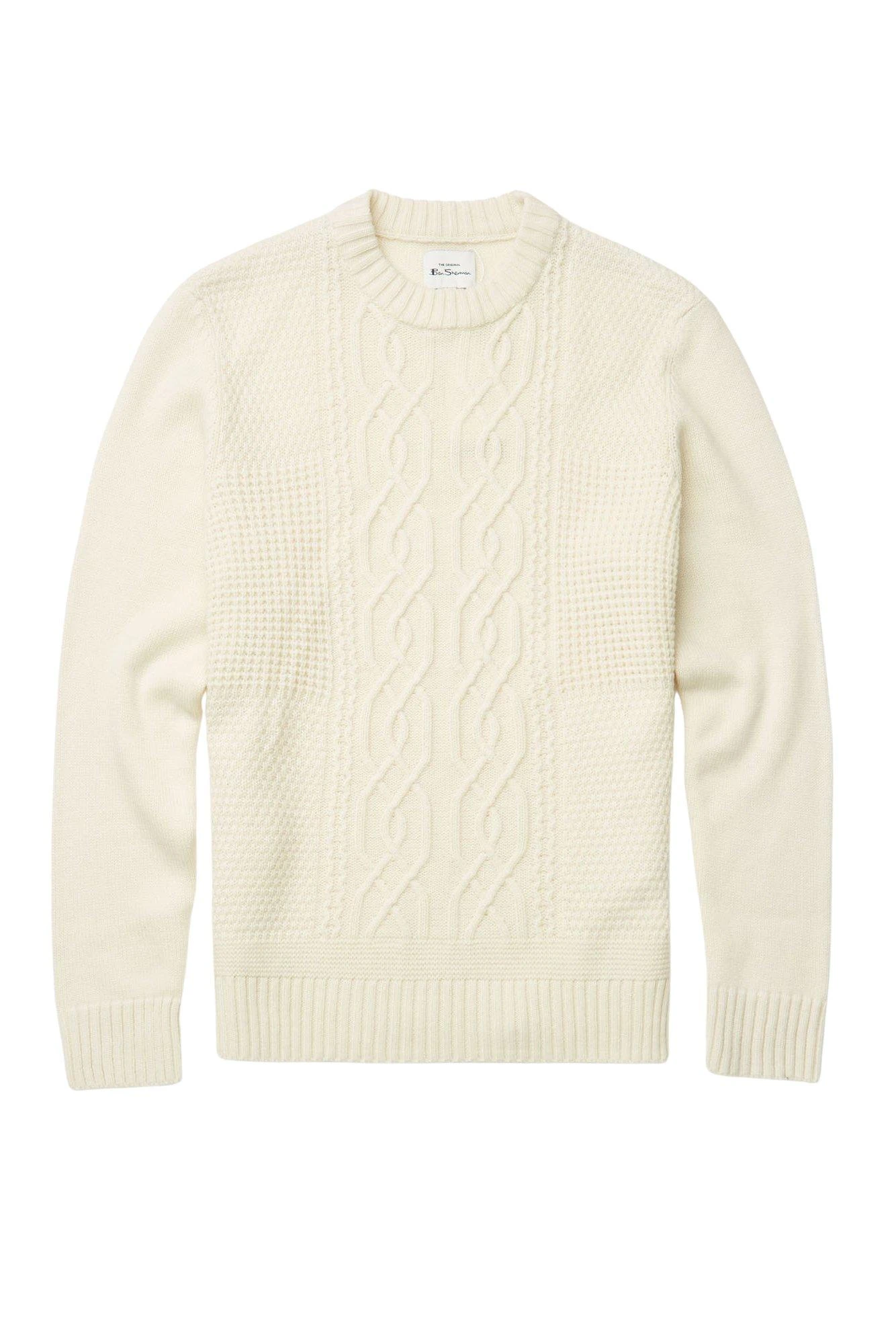 Ben Sherman Chunky Cable Knit Jumper 6 Ben Sherman Chunky Cable Knit Jumper - Image 4