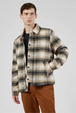 Ben Sherman Check Coat