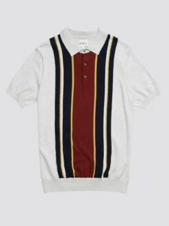 Ben Sherman Mod Stripe Polo -Joe Browns Store m5059508325561 ivory xl 3