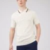 Ben Sherman Textured Polo -Joe Browns Store m5059508325912 ivory xl