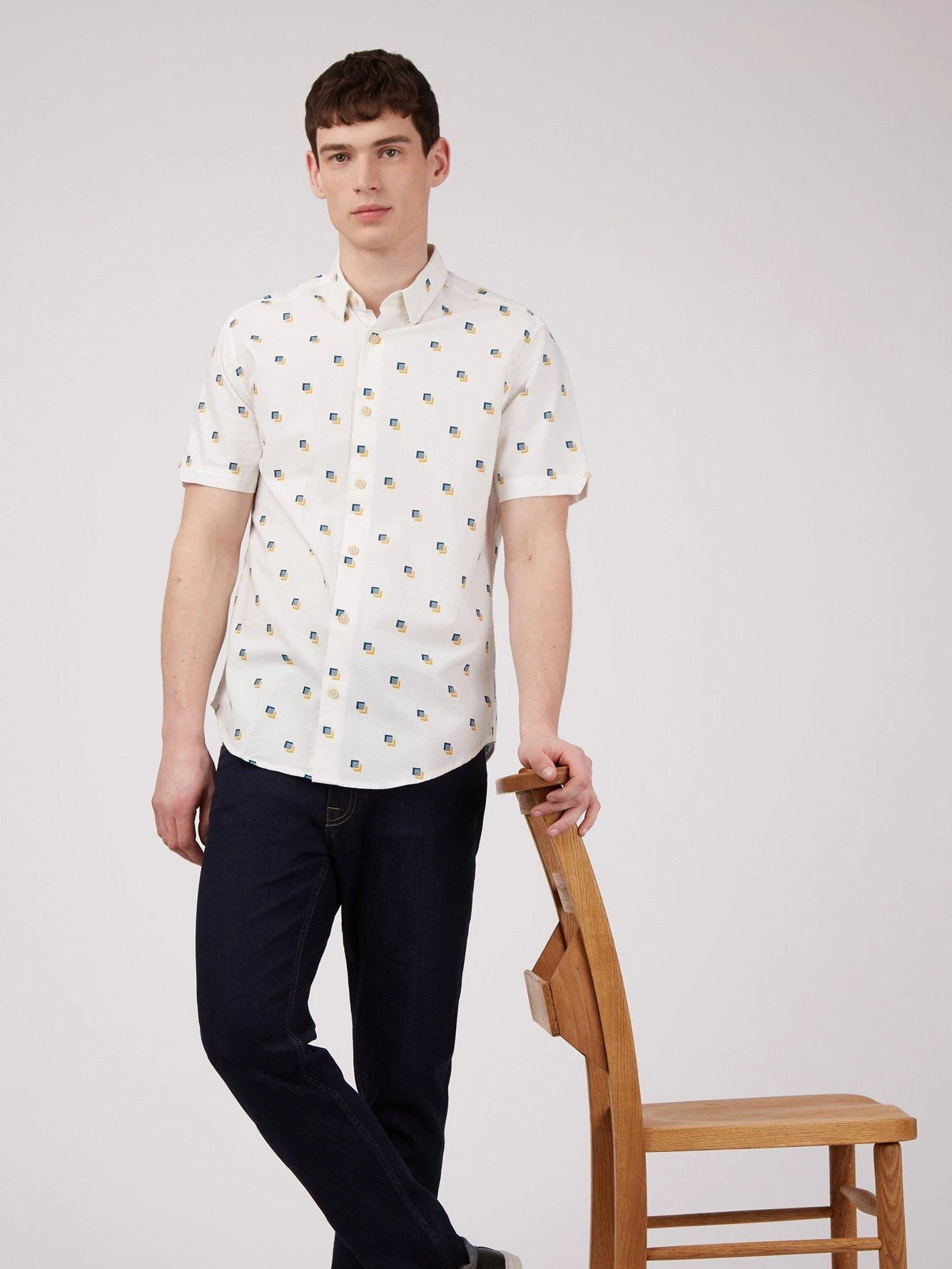 Ben Sherman Scattered Print Shirt 4 Ben Sherman Scattered Print Shirt - Image 2