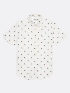 Ben Sherman Scattered Print Shirt 11 Ben Sherman Scattered Print Shirt -Joe Browns Store m5059508339636 white xl 3