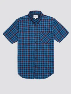 Ben Sherman Gingham Overcheck -Joe Browns Store m5059508367974 bright20blue xl 3