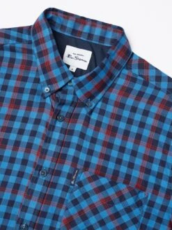 Ben Sherman Gingham Overcheck -Joe Browns Store m5059508367974 bright20blue xl 4