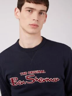 Ben Sherman Flock Signature Crew -Joe Browns Store m5059508438834 navy xl 5