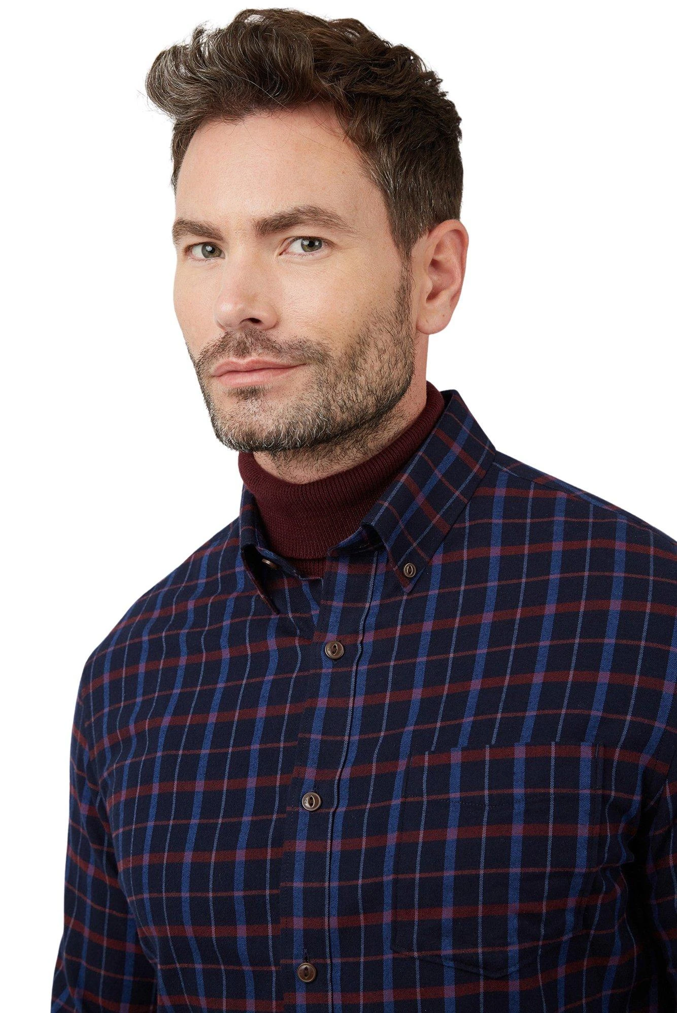 Long Sleeve Leston Winter Tattersall Shirt 6 Long Sleeve Leston Winter Tattersall Shirt - Image 4