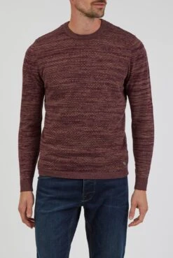 Diamond Waffle Crew Neck