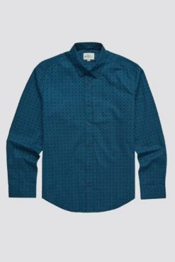 Ben Sherman Abstract Geo Print Shirt -Joe Browns Store m5059508550680 teal xl 3