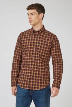 Ben Sherman Fractured Gingham Check Shirt