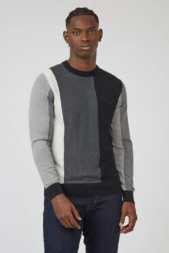 Ben Sherman Vertical Stripe Crew