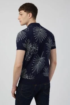 Ben Sherman Floral Polo -Joe Browns Store m5059508605182 blue xl 2