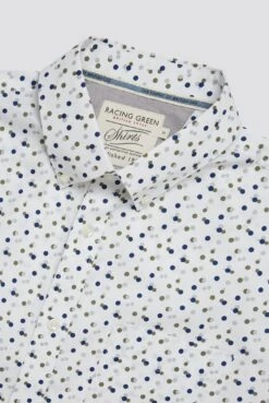 Scattered Spot Print Shirt -Joe Browns Store m5059508656597 white xl 4