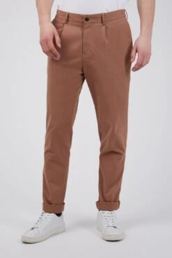 Slim Fit Pleat Front Chinos