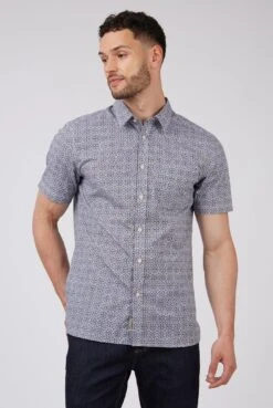 Long Sleeve Optic Spot Print Shirt