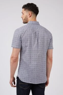 Long Sleeve Optic Spot Print Shirt 9 Long Sleeve Optic Spot Print Shirt -Joe Browns Store m5059508661485 blue xl 2