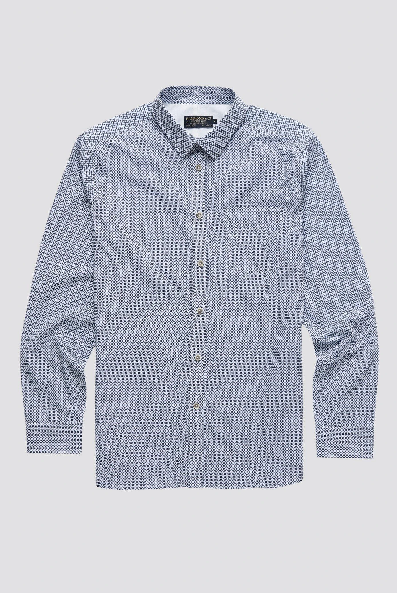 Long Sleeve Optic Spot Print Shirt 6 Long Sleeve Optic Spot Print Shirt - Image 4