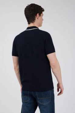 Short Sleeve Polo Knit With Tipping -Joe Browns Store m5059508662086 navy xl 2