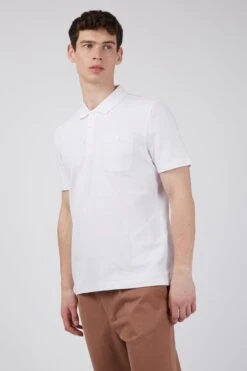 Short Sleeve Honeycomb Pique Polo