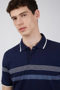 Striped Polo -Joe Browns Store m5059508662932 blue xl 3