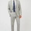 Check Linen Suit Jacket 2 Check Linen Suit Jacket -Joe Browns Store m5059508697774 grey xl